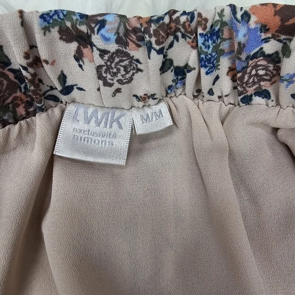 Twik Pleated Floral Mini Skirt Size Medium - Picture 5 of 7